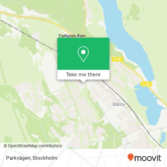 Parkvägen map