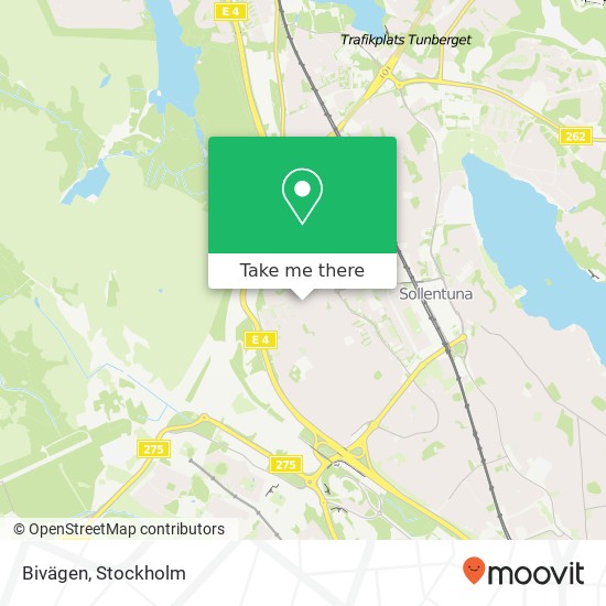 Bivägen map