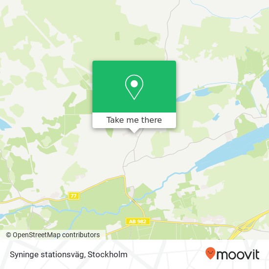 Syninge stationsväg map