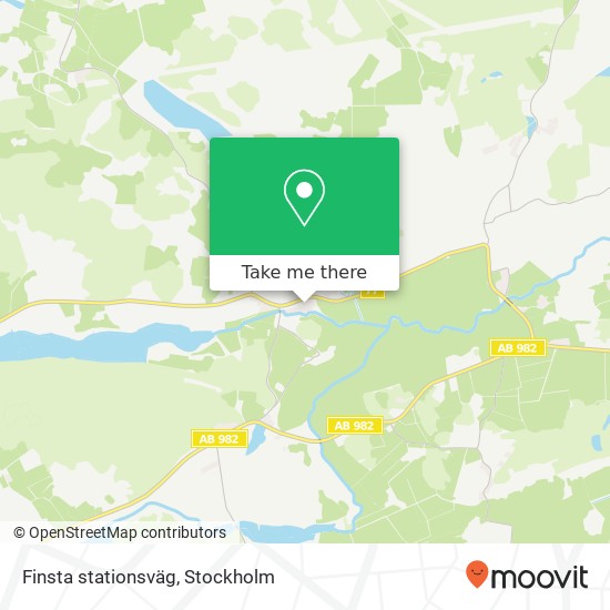 Finsta stationsväg map