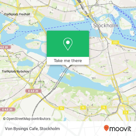 Von Bysings Cafe map