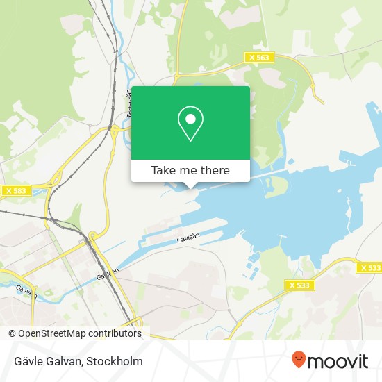 Gävle Galvan map