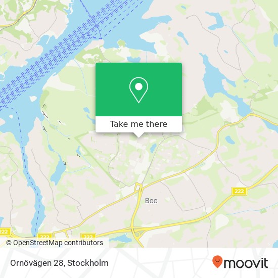 Ornövägen 28 map