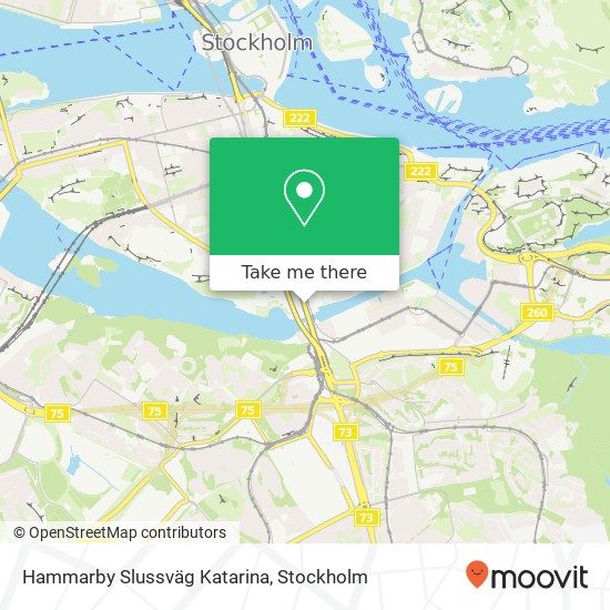 Hammarby Slussväg Katarina map