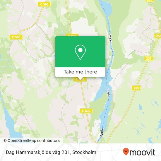 Dag Hammarskjölds väg 201 map