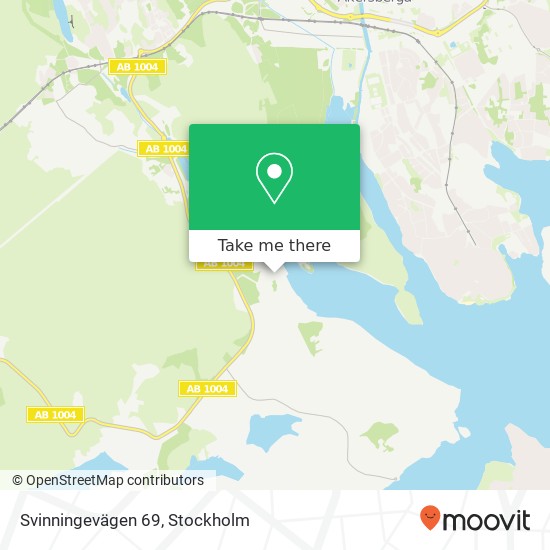 Svinningevägen 69 map