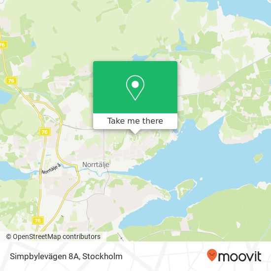 Simpbylevägen 8A map