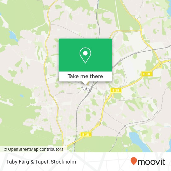 Täby Färg & Tapet map