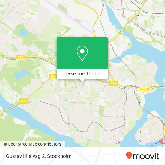 Gustav III:s väg 2 map