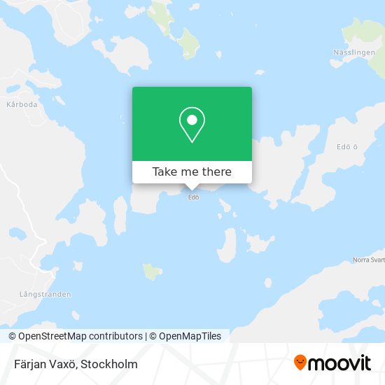 Färjan Vaxö map