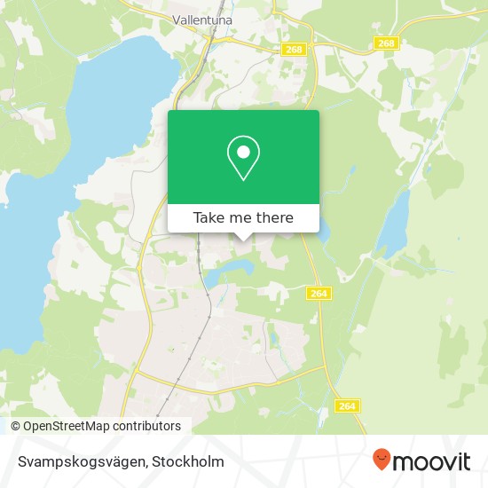 Svampskogsvägen map