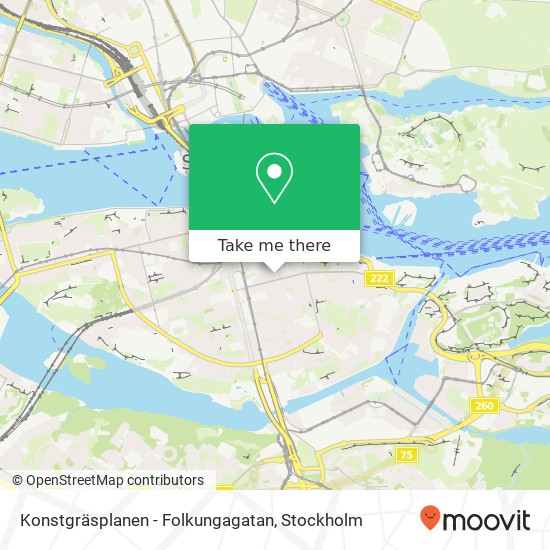 Konstgräsplanen - Folkungagatan map