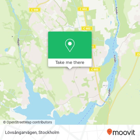 Lövsångarvägen map