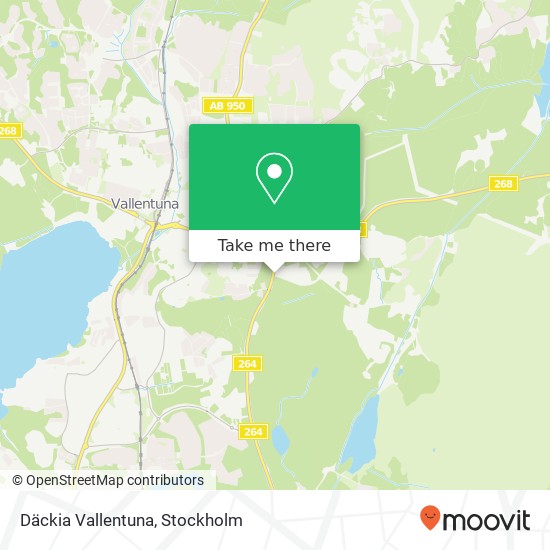 Däckia Vallentuna map