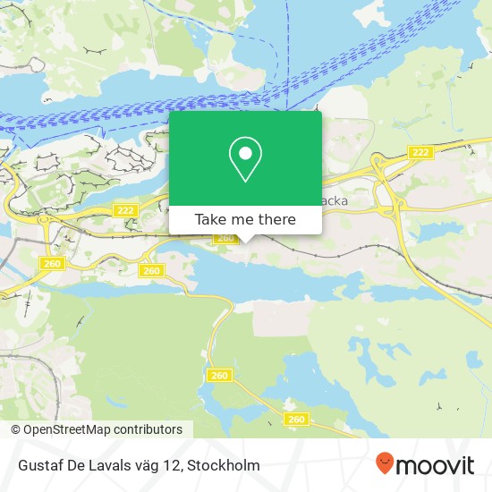 Gustaf De Lavals väg 12 map