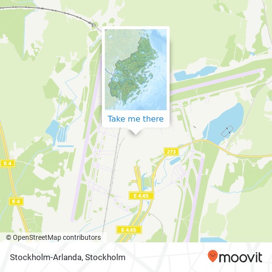 Stockholm-Arlanda map