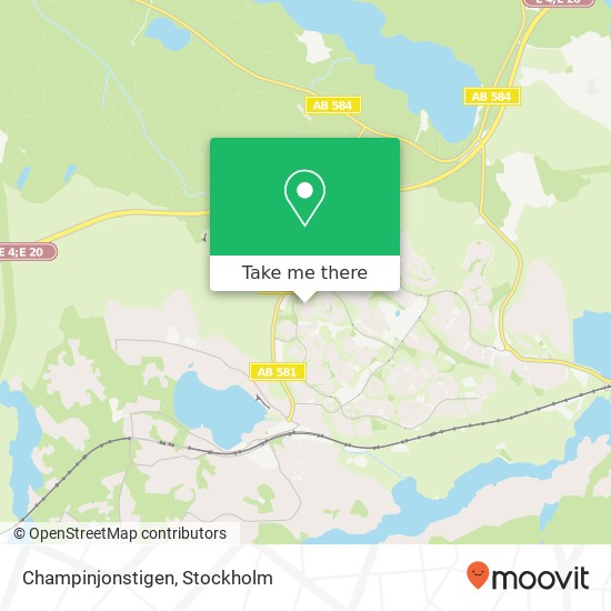 Champinjonstigen map