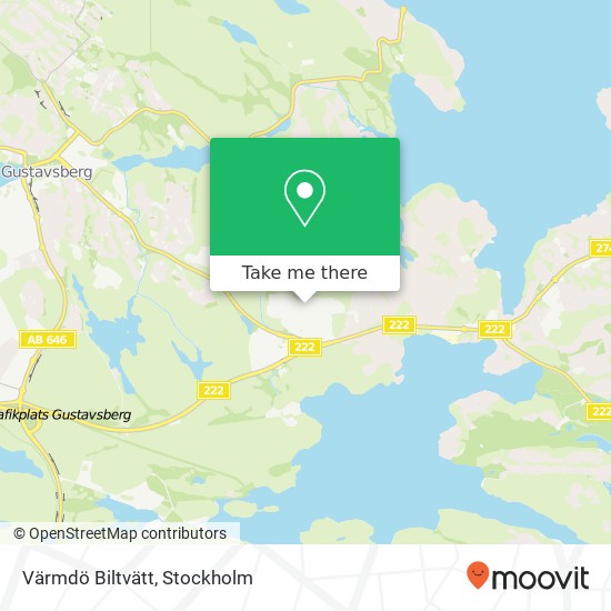 Värmdö Biltvätt map