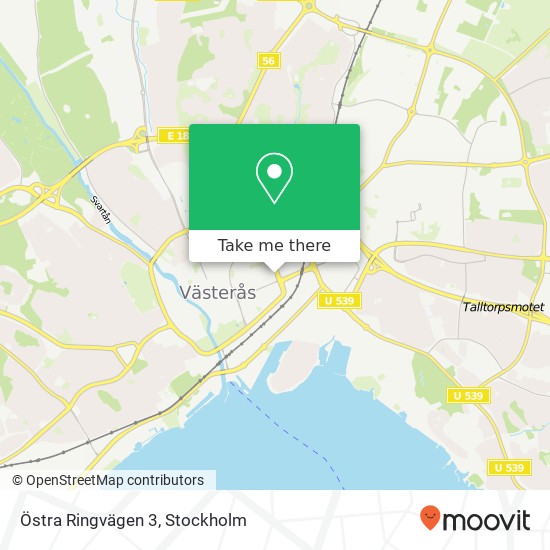 Östra Ringvägen 3 map