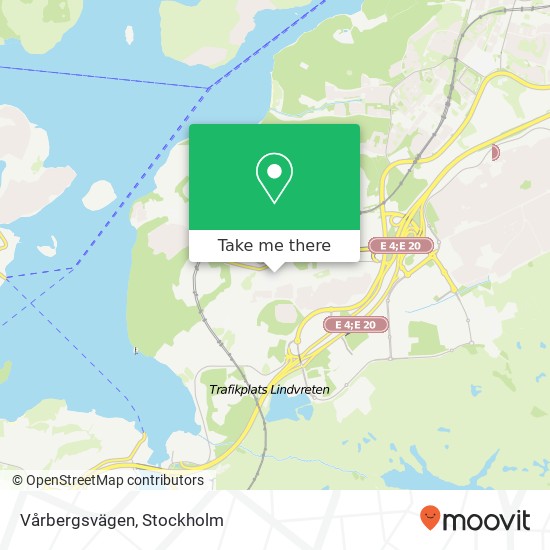 Vårbergsvägen map