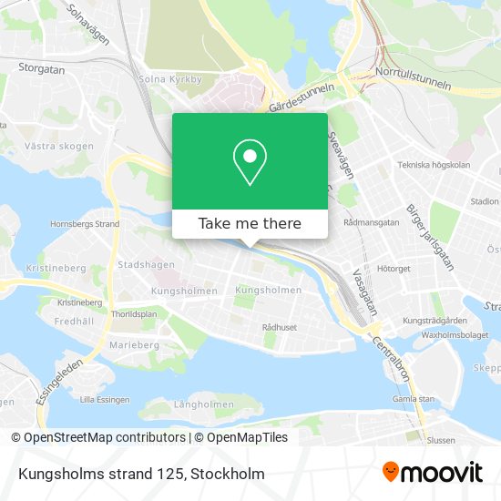 Kungsholms strand 125 map