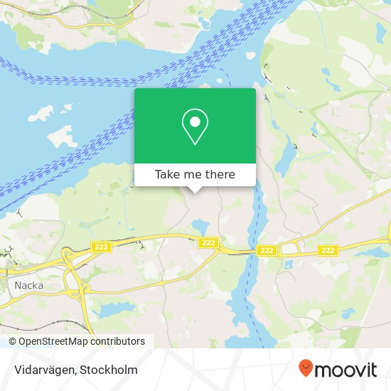 Vidarvägen map