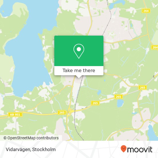 Vidarvägen map