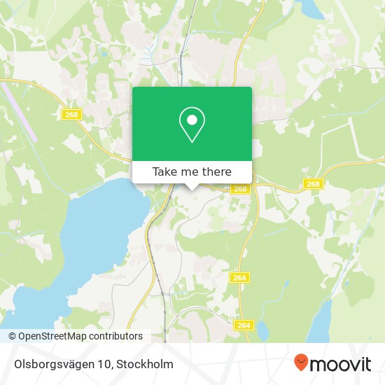 Olsborgsvägen 10 map