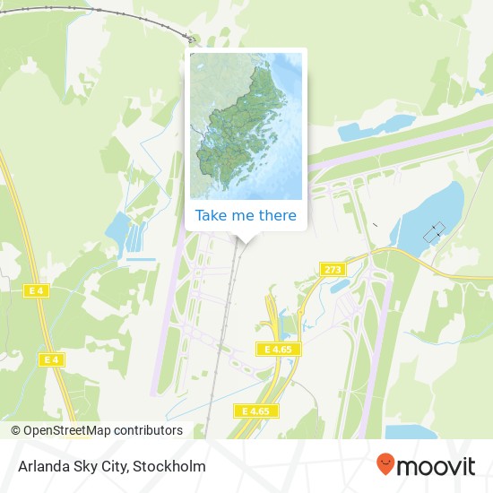 Arlanda Sky City map