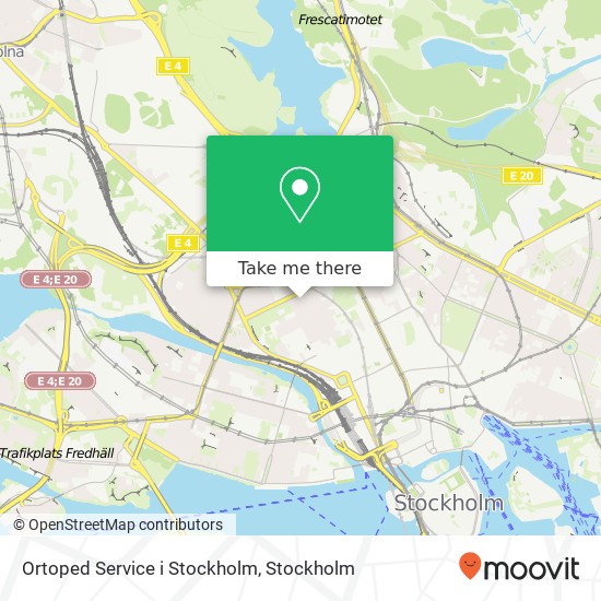 Ortoped Service i Stockholm map