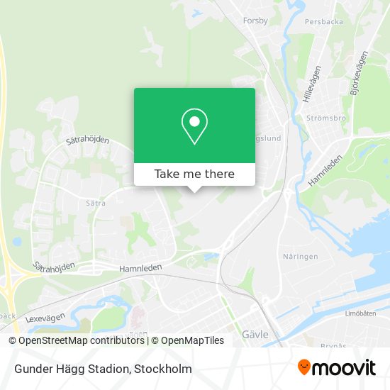 Gunder Hägg Stadion map