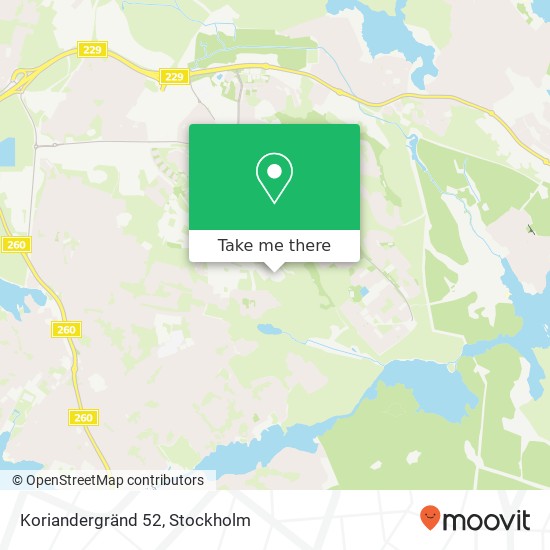 Koriandergränd 52 map