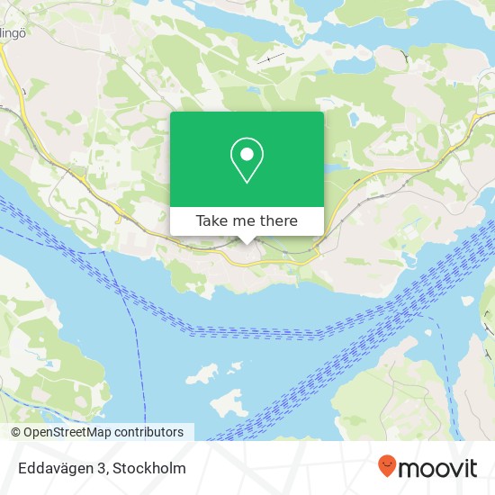 Eddavägen 3 map