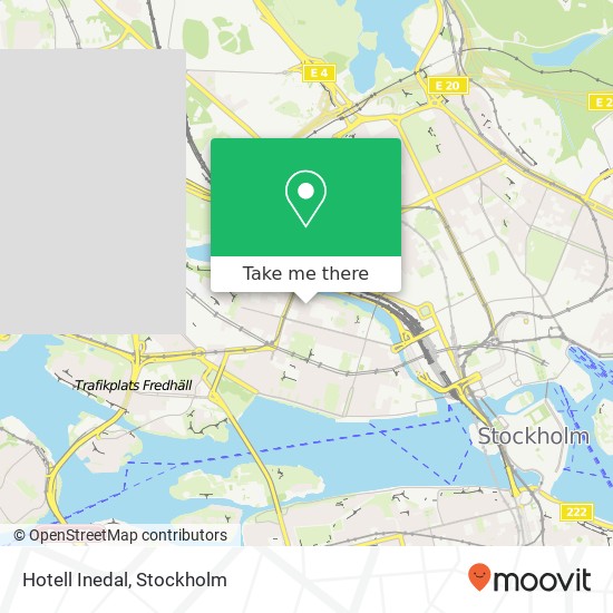 Hotell Inedal map