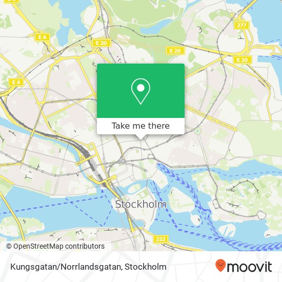 Kungsgatan/Norrlandsgatan map