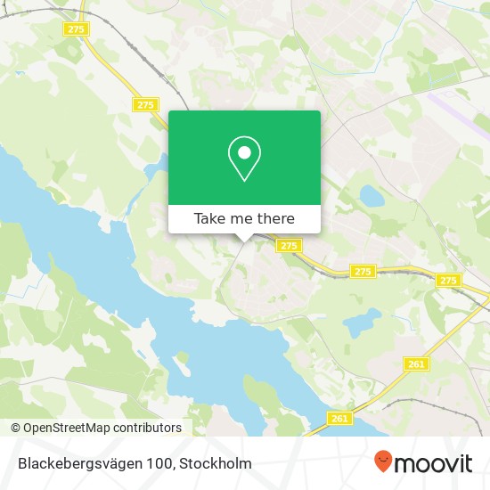 Blackebergsvägen 100 map