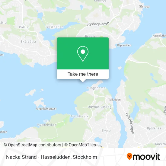 Nacka Strand - Hasseludden map