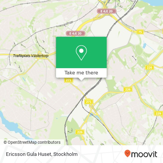 Ericsson Gula Huset map