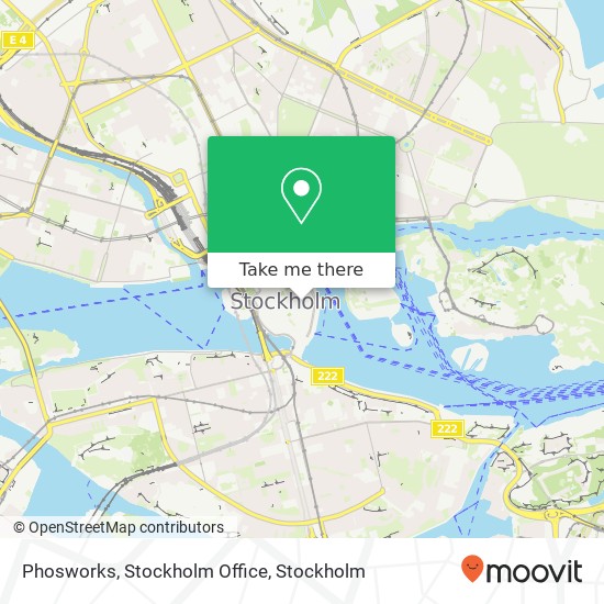 Phosworks, Stockholm Office map