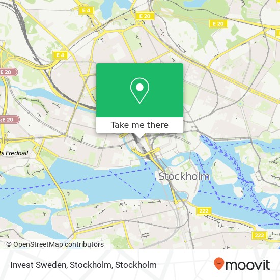 Invest Sweden, Stockholm map