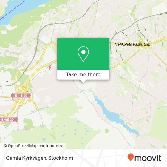 Gamla Kyrkvägen map