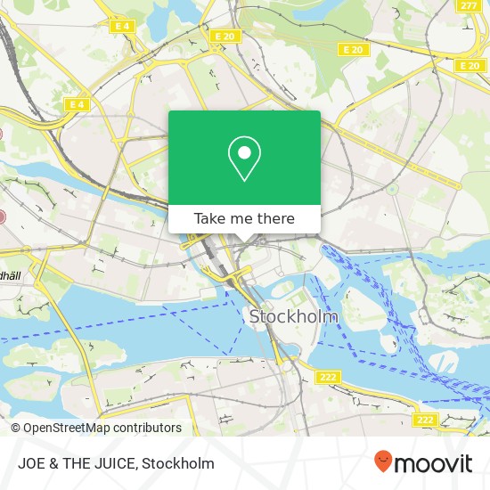 JOE & THE JUICE map