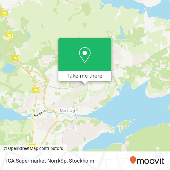 ICA Supermarket Norrköp map