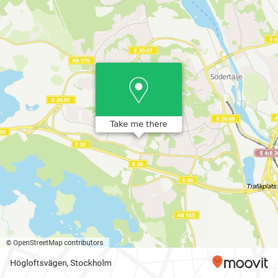 Högloftsvägen map