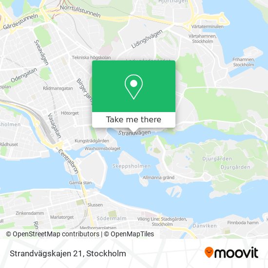 Strandvägskajen 21 map