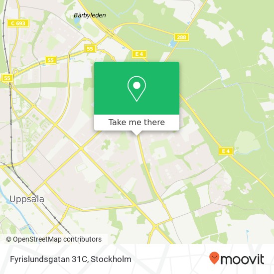 Fyrislundsgatan 31C map