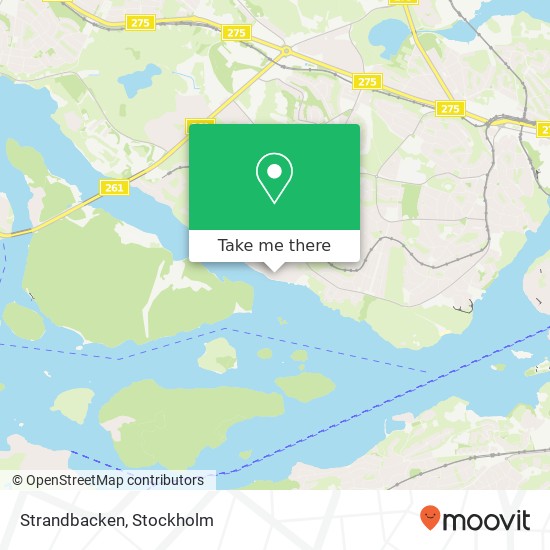 Strandbacken map