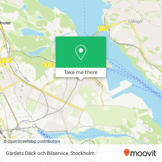 Gärdets Däck och Bilservice map