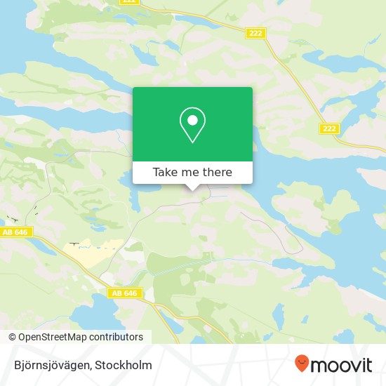 Björnsjövägen map