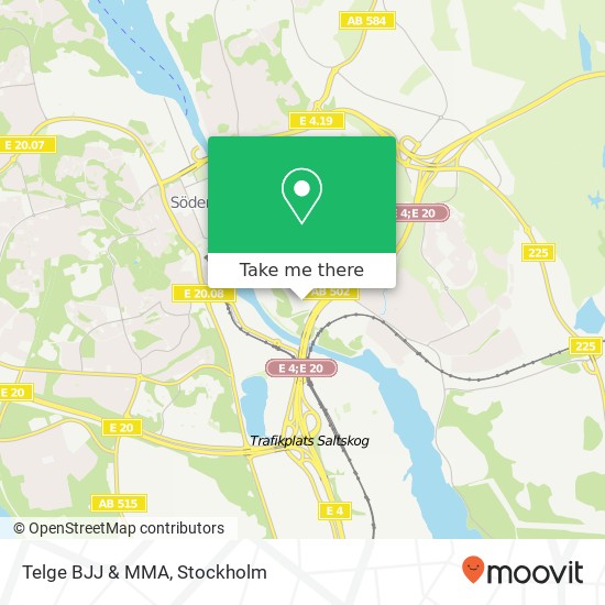 Telge BJJ & MMA map